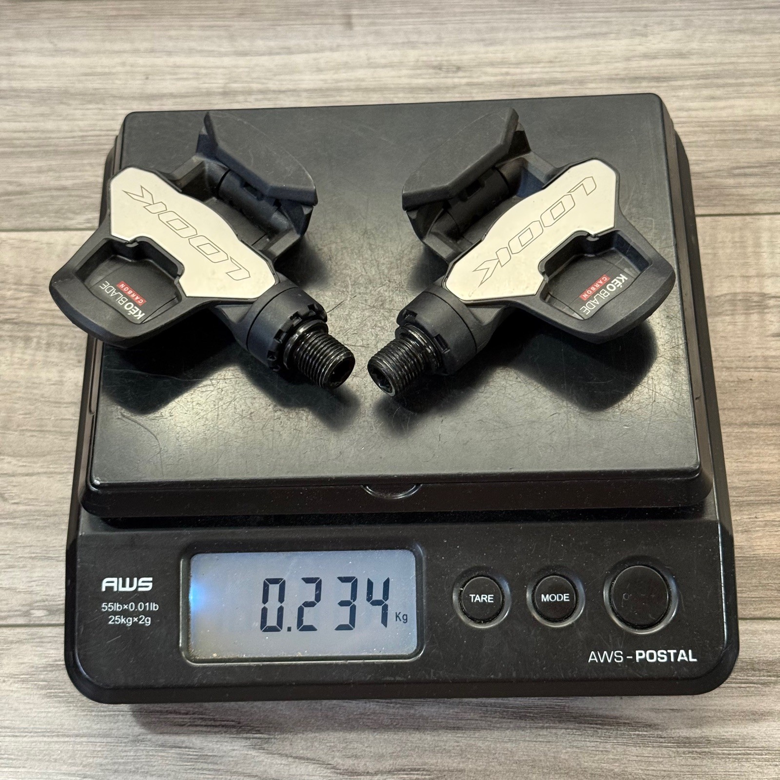 LOOK KEO Blade 12 Carbon Clipless Road Pedals Black No Cleats Super Low Miles
