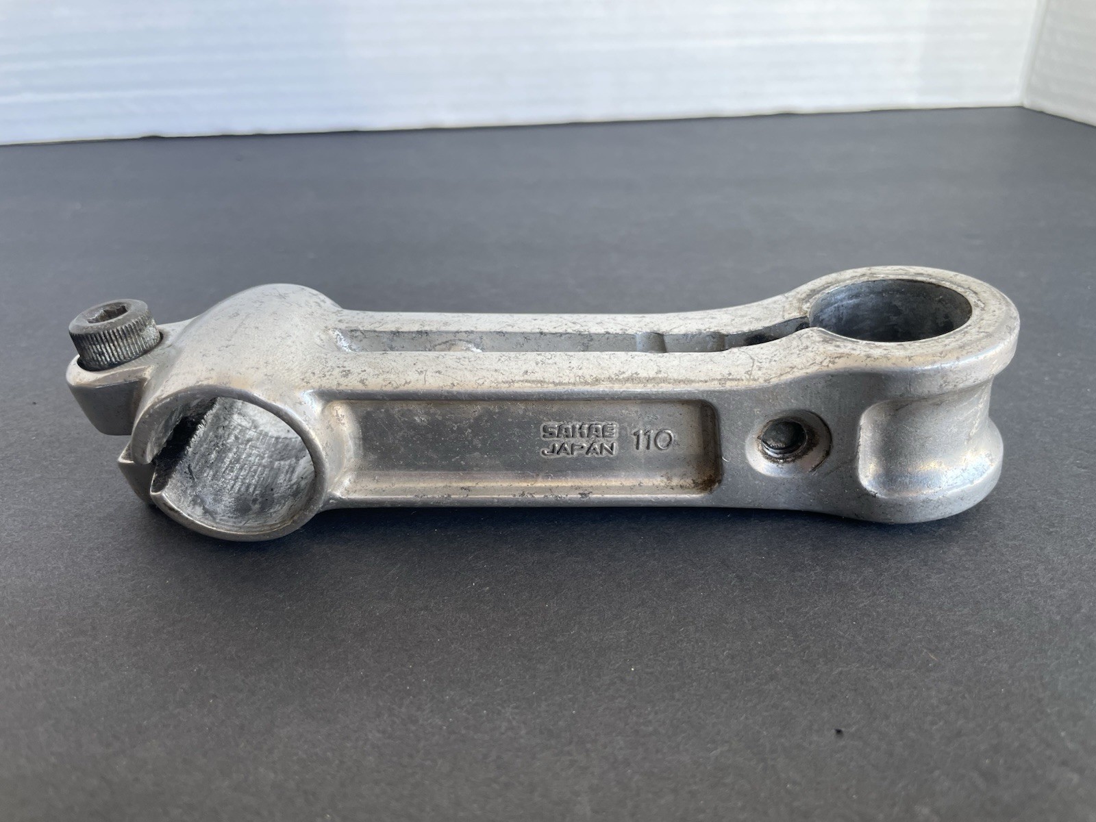 Sakae I-Beam Vintage Japan MTB Stem 110mm 1-1/8” Threadless 25.4 Clamp Silver