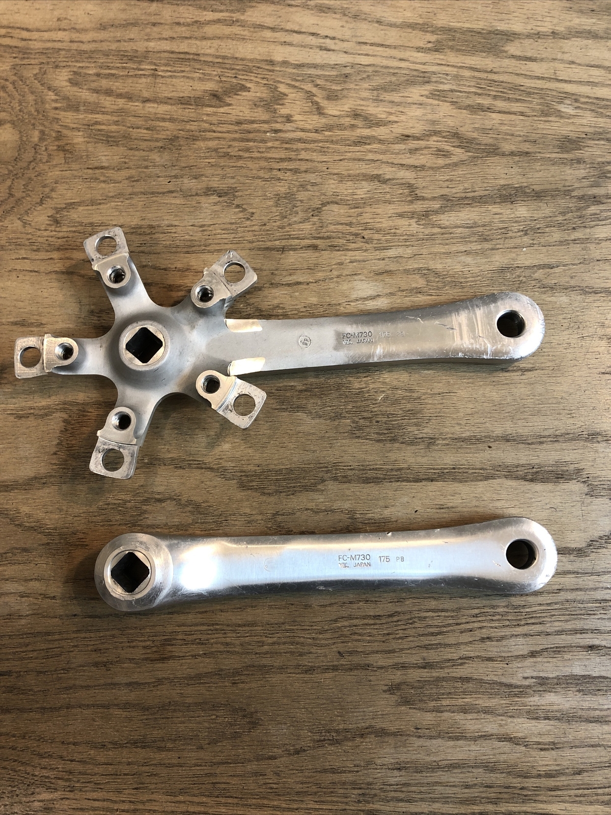 Shimano FC-M730 Crank Arms Silver Triple 175mm Square Taper