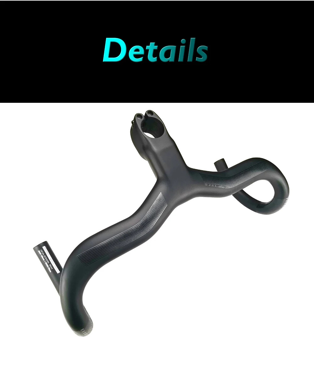 Carbon Fiber Road Bike Drop Bar Short Reach Shallow Bend 380-440mm Width