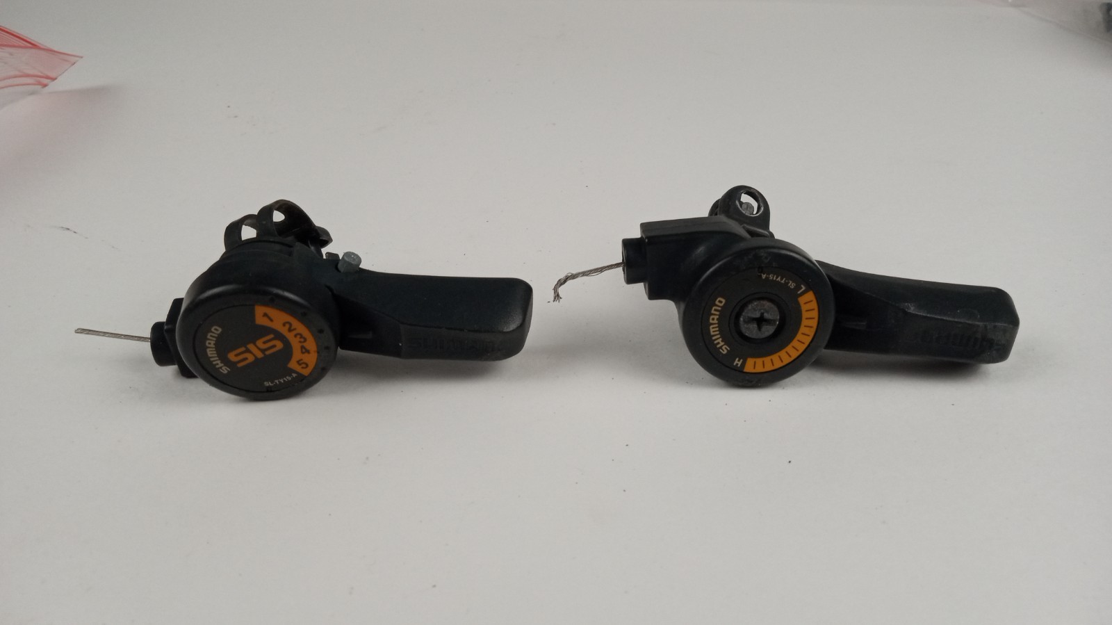 Shimano SL-TY15-A Thumb Shifter Set 3×5 Speed Friction SIS Index Bike Levers