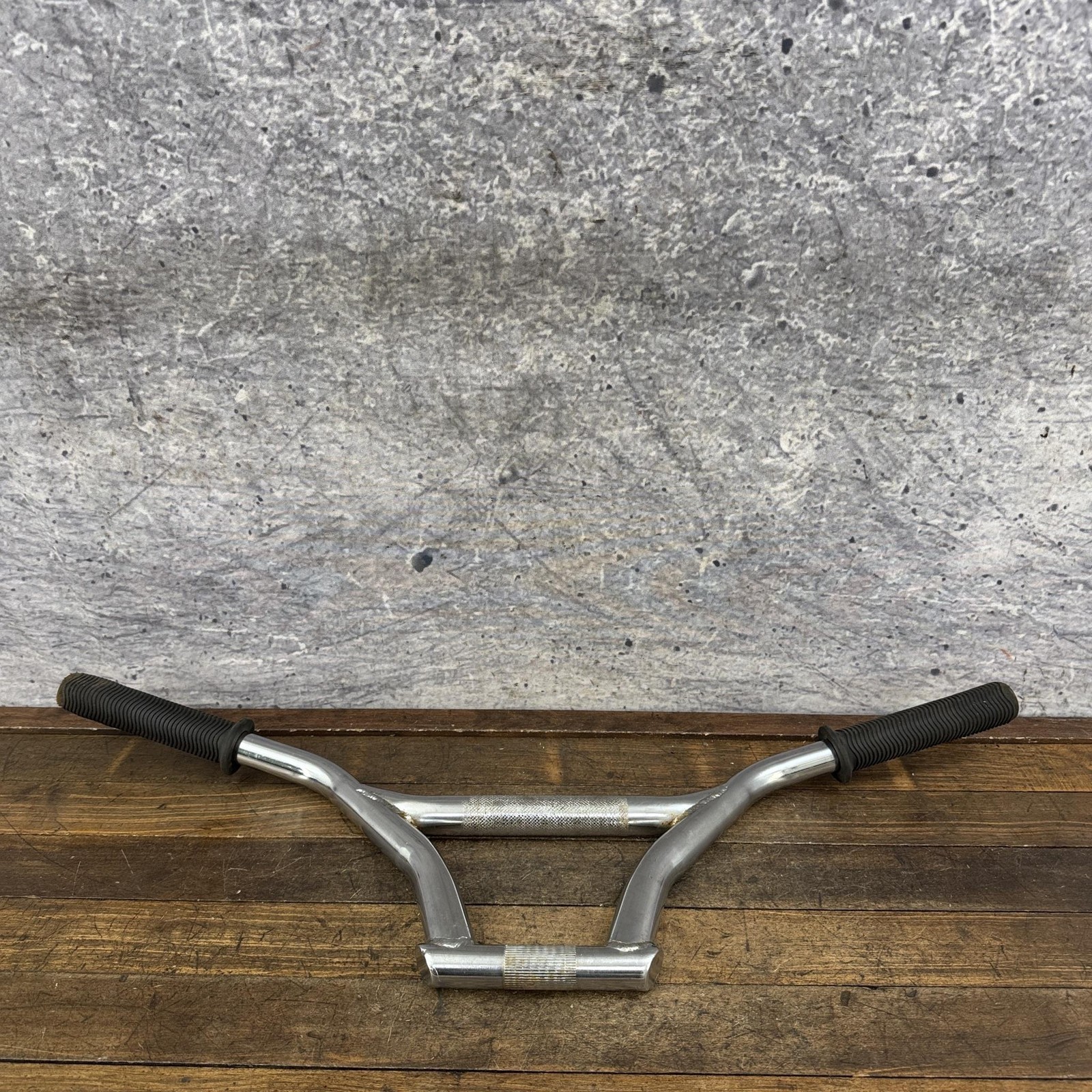 Vintage BMX Freestyle Handlebar Kneesaver 4pc Bar 4 Piece Chrome OG