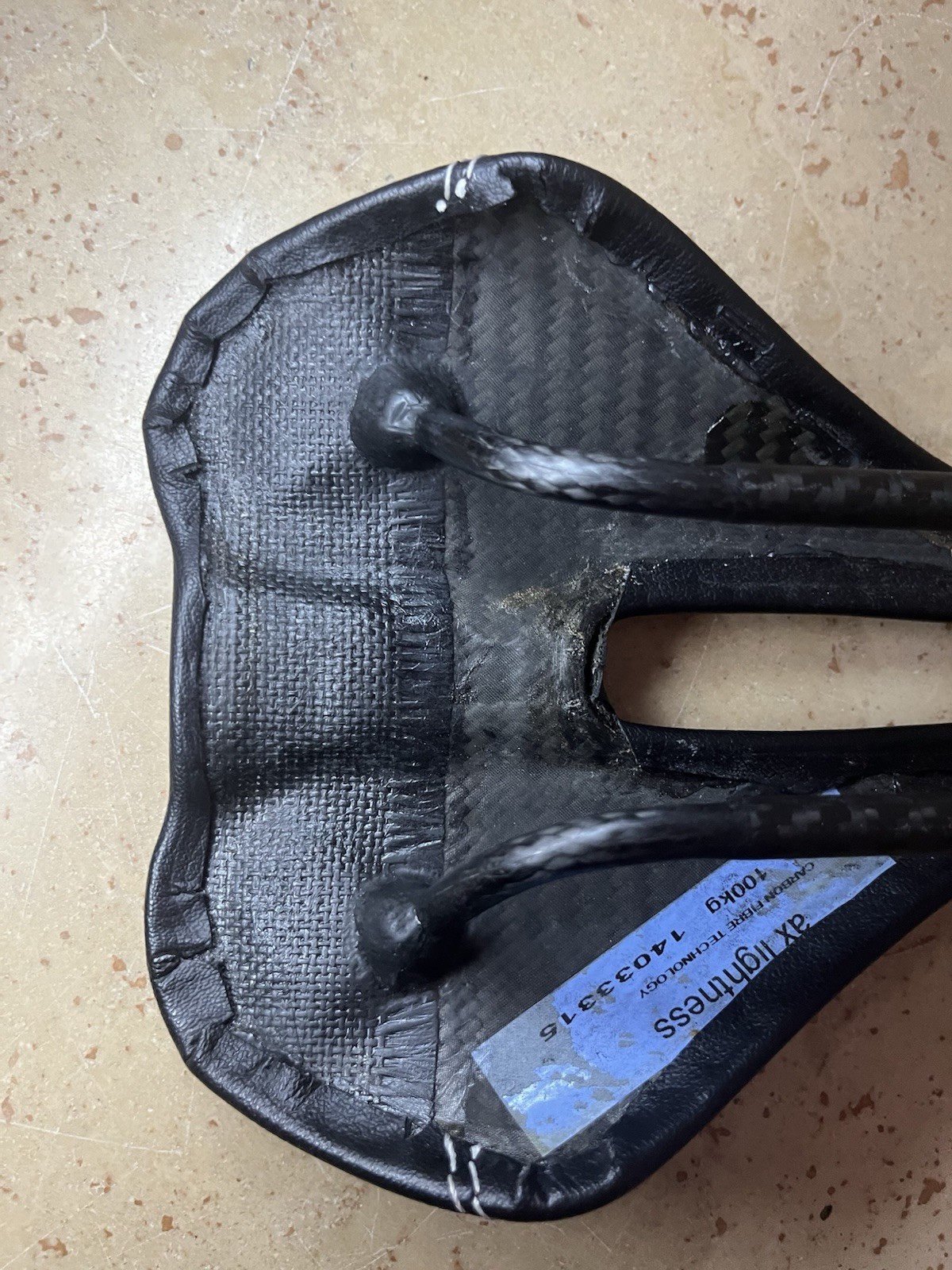 AX Lightness Carbon Fiber Lightweight Road Bike Saddle ~106g Discontinued