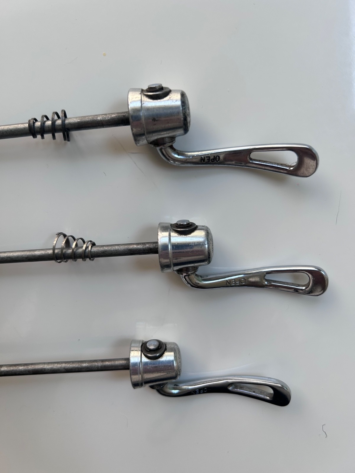 Campagnolo Record Quick Release Skewer QF/QR-RE121 ? Lot Of 3 Front & Rear READ