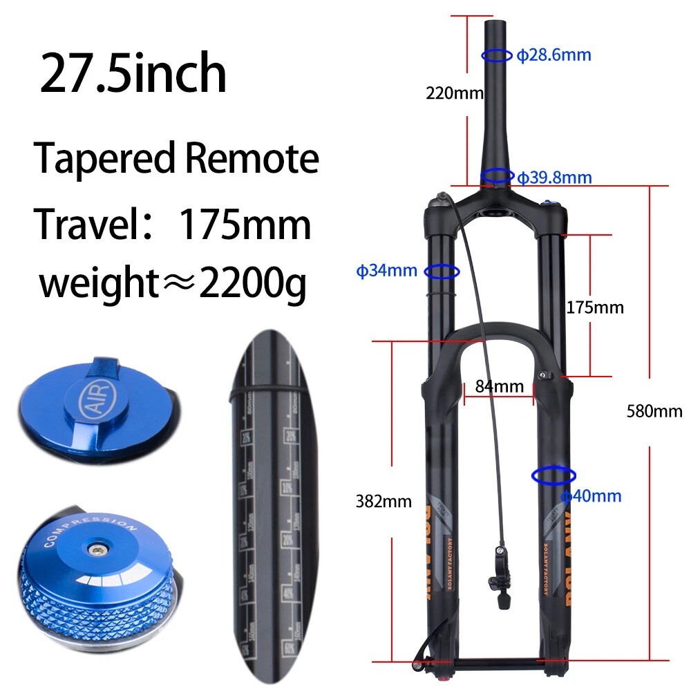 XC DH AM Mountain Bike Suspension Fork 175mm Travel Fork Thru Axle Boost Fork
