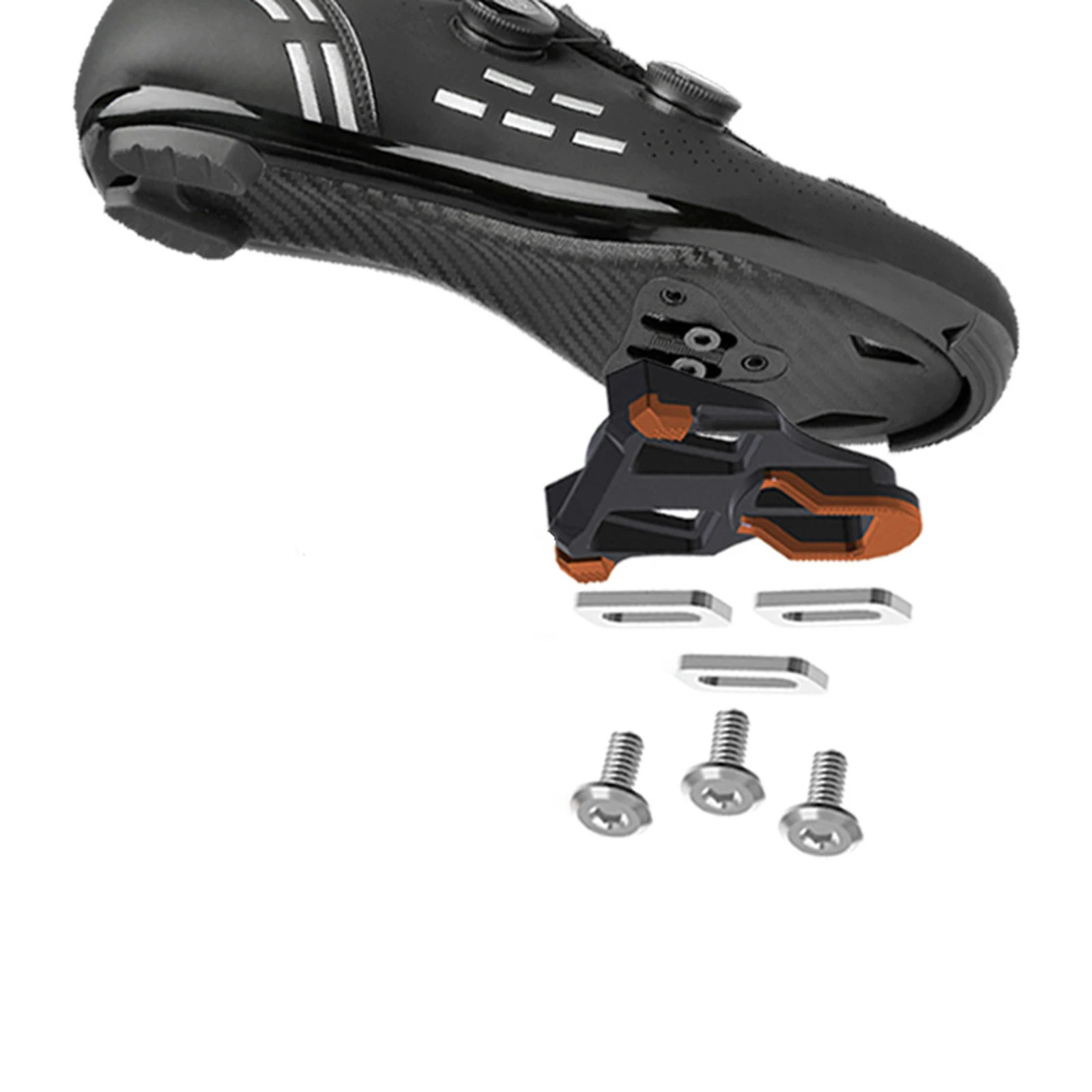 Road Bike Self-Locking Bearing+DU Pedals, Clipless Pedals with Cleat For SPD-SL
