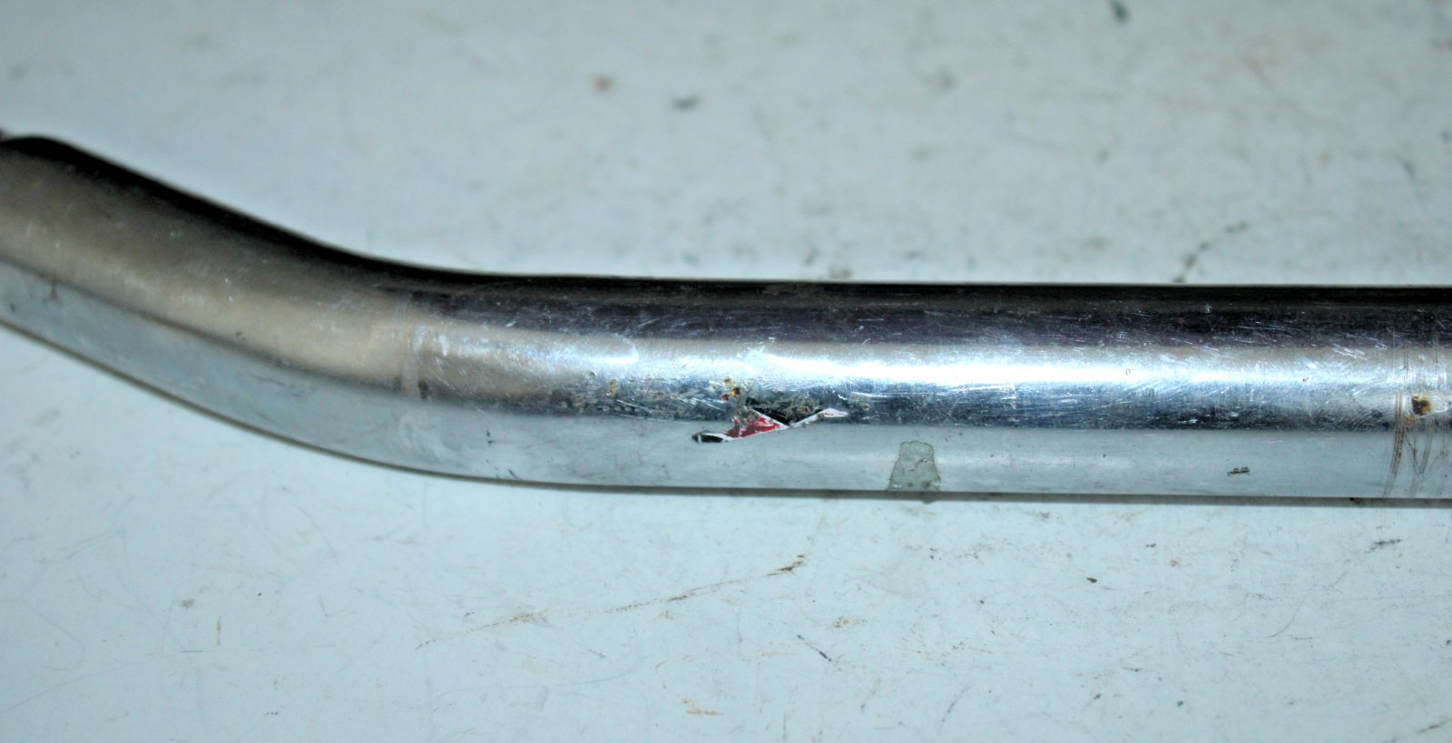 Vintage CCA BMX Seatpost Seat Tube 390/25.4mm 50mm Offset Silver Chromoly Steel~