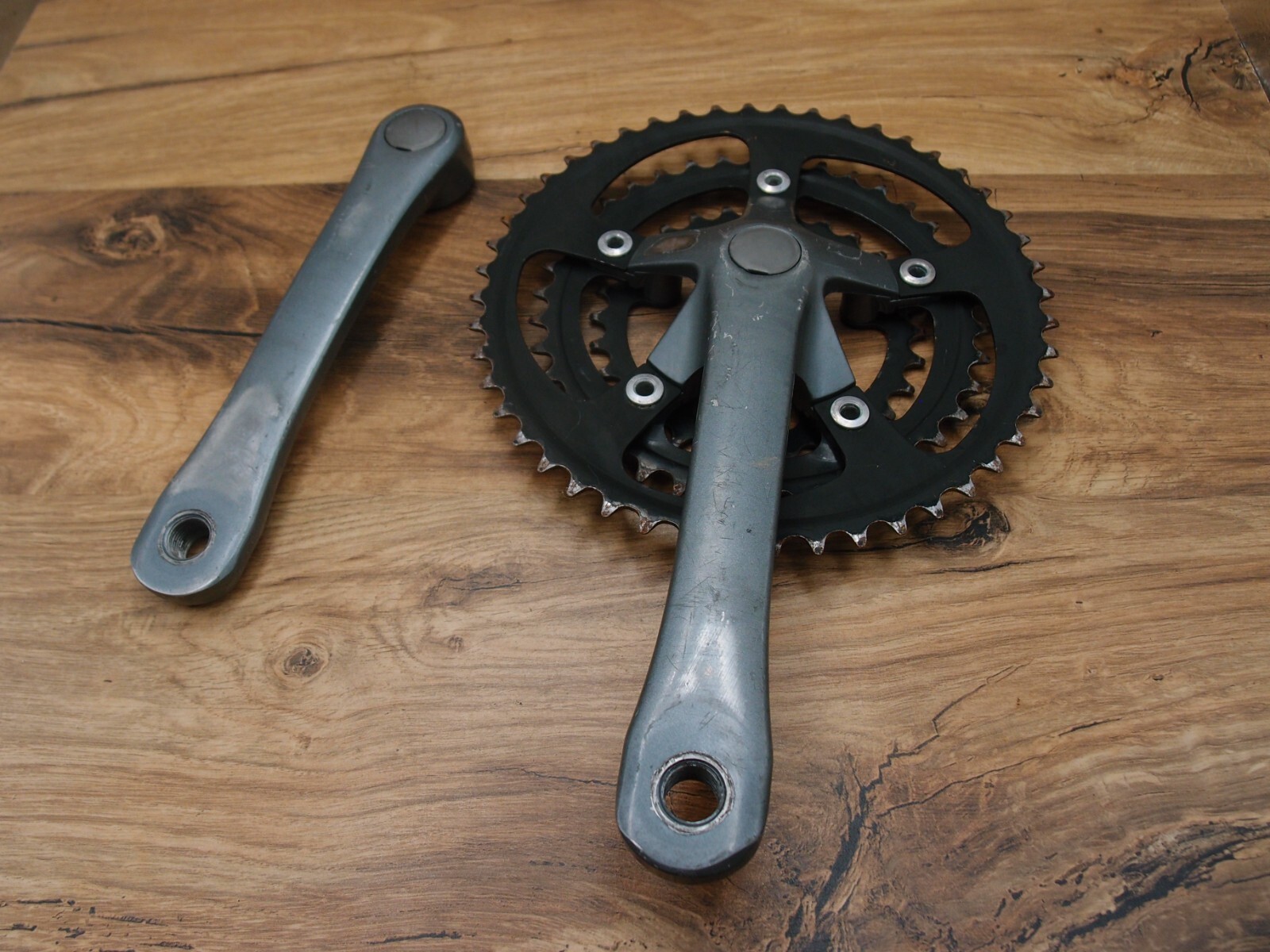 1989 MTB crankset Suntour XC VIA Japan 28/38/48 T 175 mm