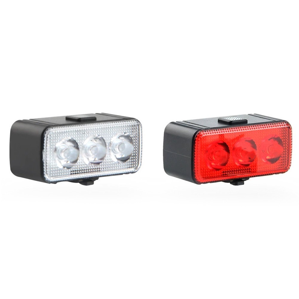 Compact Bike Light Set USB C Rechargeable Headlight Taillight for All Bikes