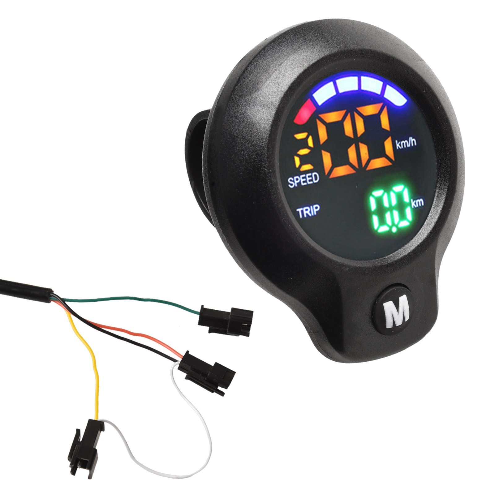 ABS Material Electric Scooter Speedometer with LCD Display and Mileage Tracking