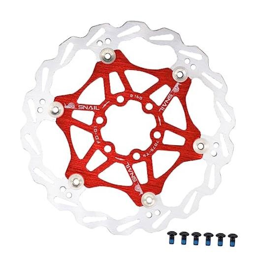 DJC Bike Brake Disc Rotor MTB Floating Brake Disc 180mm 203mm with 160mm 2# red
