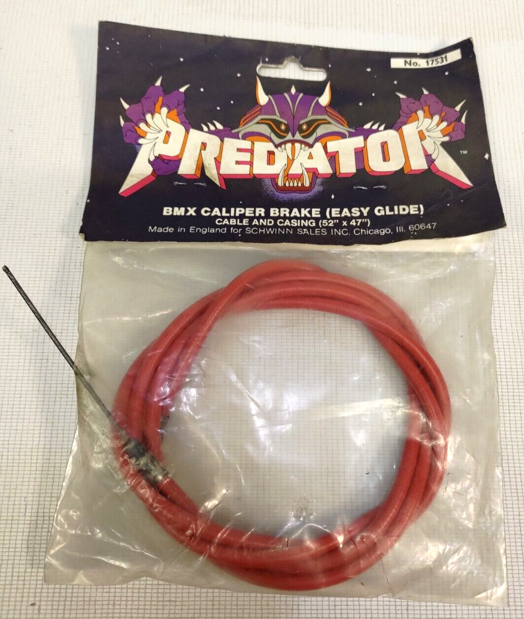 Schwinn Predator by Clark`s of England 1.6mm (52″x47″) Brake Cable – New – NOS