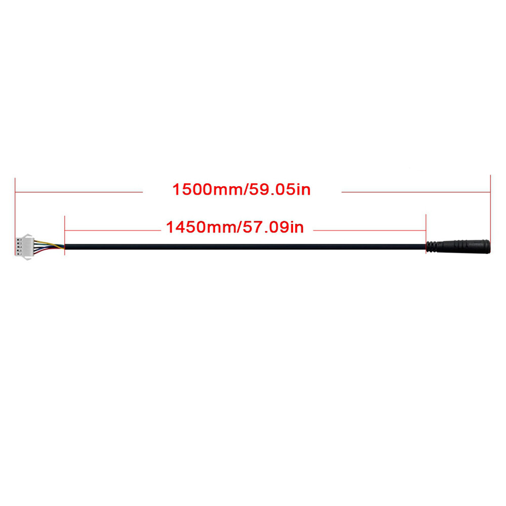 E-bike KT Display Extension Cable 5pin Waterproof to SM Plug Adapter Cable