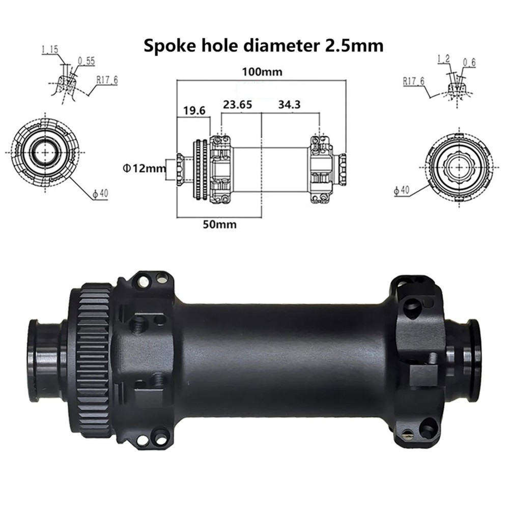 92G Ultralight Road with Center Disc Lock, 24 Holes, Dritt3956