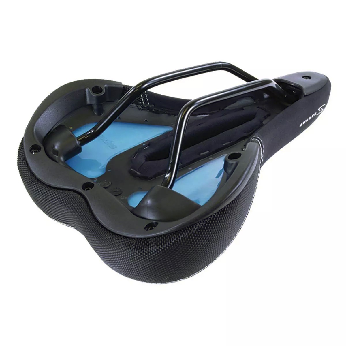 Serfas Dual Density Cutout Men’s Saddle – 279x171mm Black