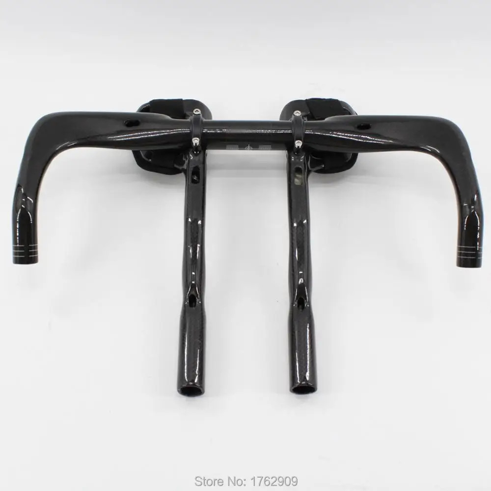 Road Bicycle Triathlon Matte Full Carbon Fibre Extended Rest Handlebar