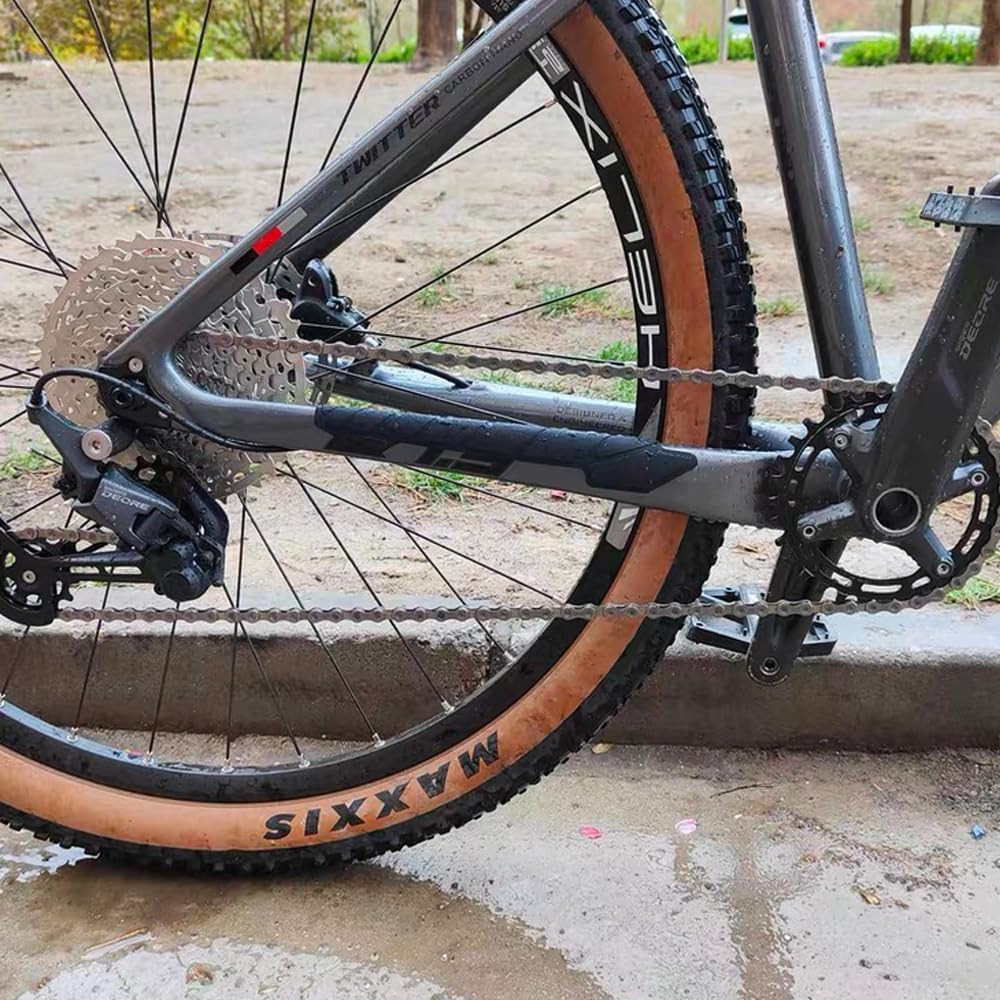 2 Pcs Silicone Bike Frame Chainstay Protector Stickers, Bicycle Chain Guard Prot