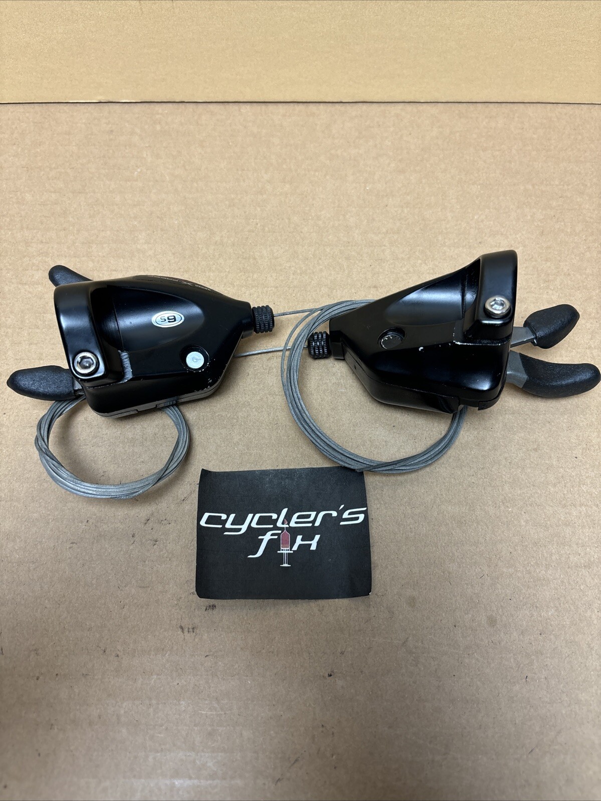 NOS Suntour 3×7 X-Press Accushift Thumb Shifter Set Mtb Hybrid Bike Fuji Trek