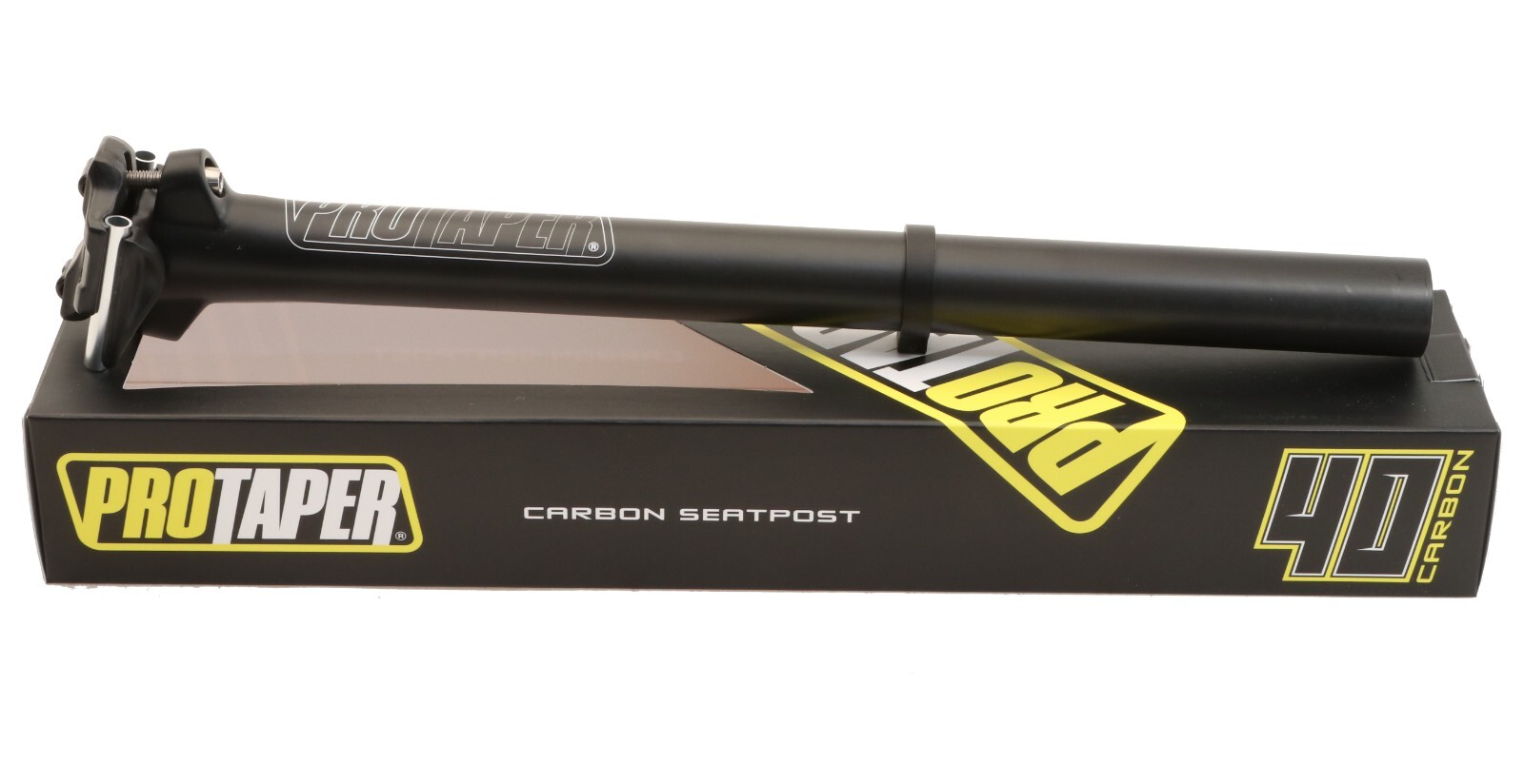 ProTaper Forty Carbon MTB Seatpost 30.9mm Zero Offset 400mm Black NEW