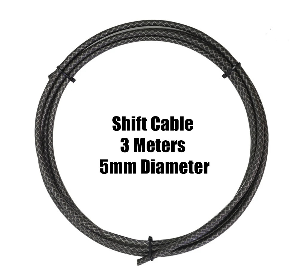 3 Meters Bike Braided Cable Slick Lube Shift Housing Weave Brake Hose Derailleur