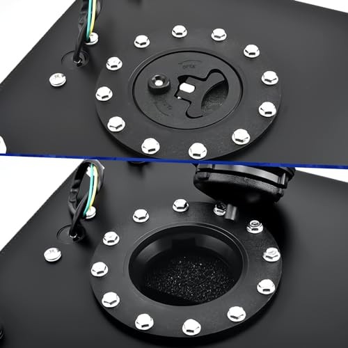 2.5 Gallon Fuel Cell 10L Universal Gas Tank with Level 2.5 gallon Black