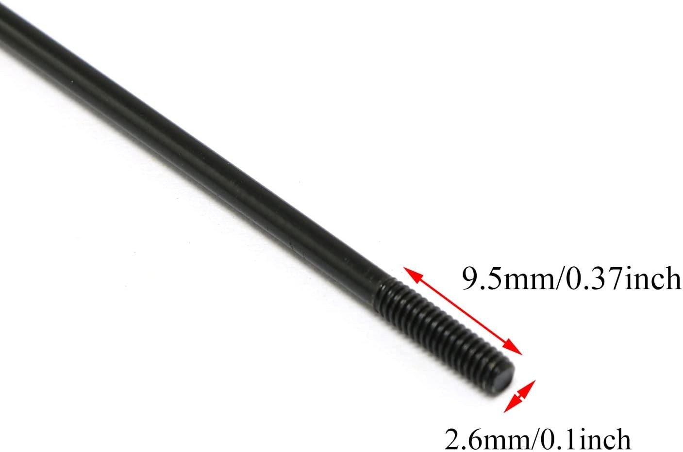 12pcs Stainless Steel Spokes 290mm Mountain Bike/Road Bike 14G Spokes Black w…