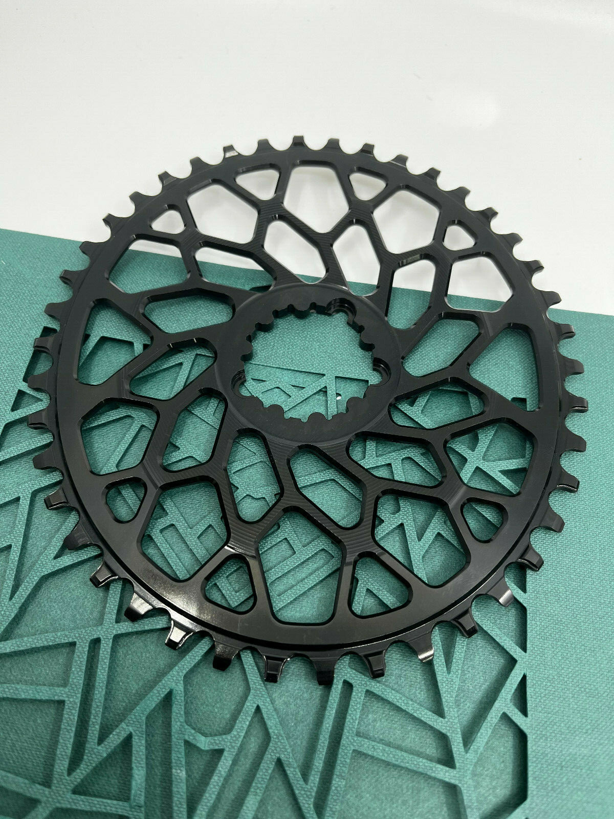 AbsoluteBlack Oval CX/Gravel 1x Direct Mount Chainring For Sram Cranks (Black)