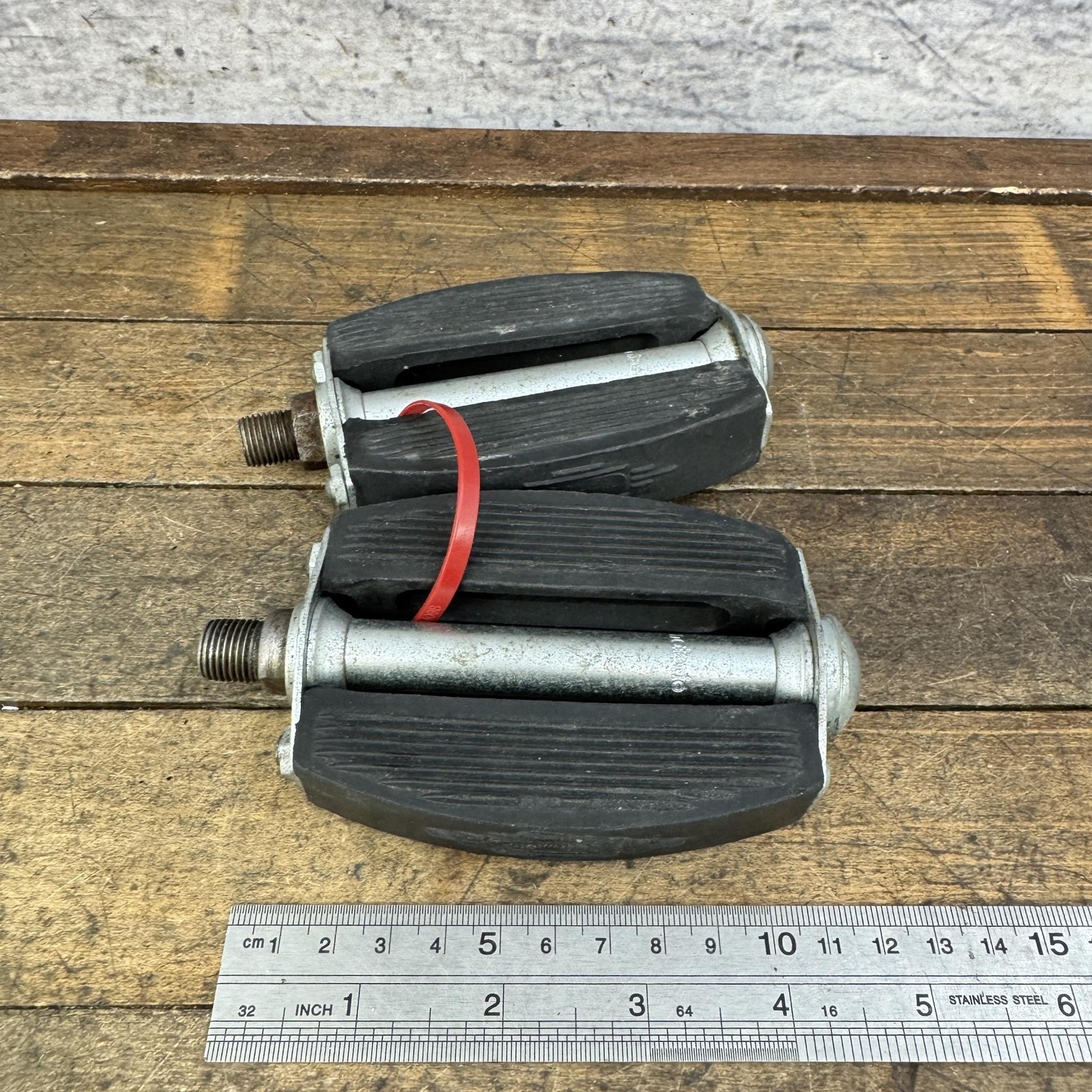 Vintage Columbia Block Pedals 1/2 In Black Cruiser Balloon Tire Bike Pair