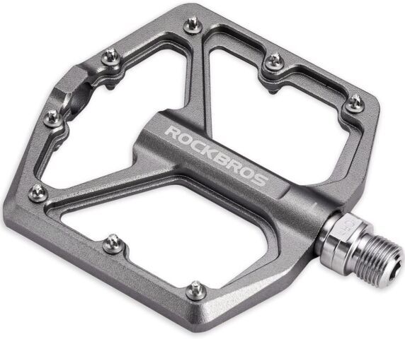 ROCKBROS MTB Bike Pedals 9/16» 3 Sealed Bearings Non-slip Flat/Platform Pedals