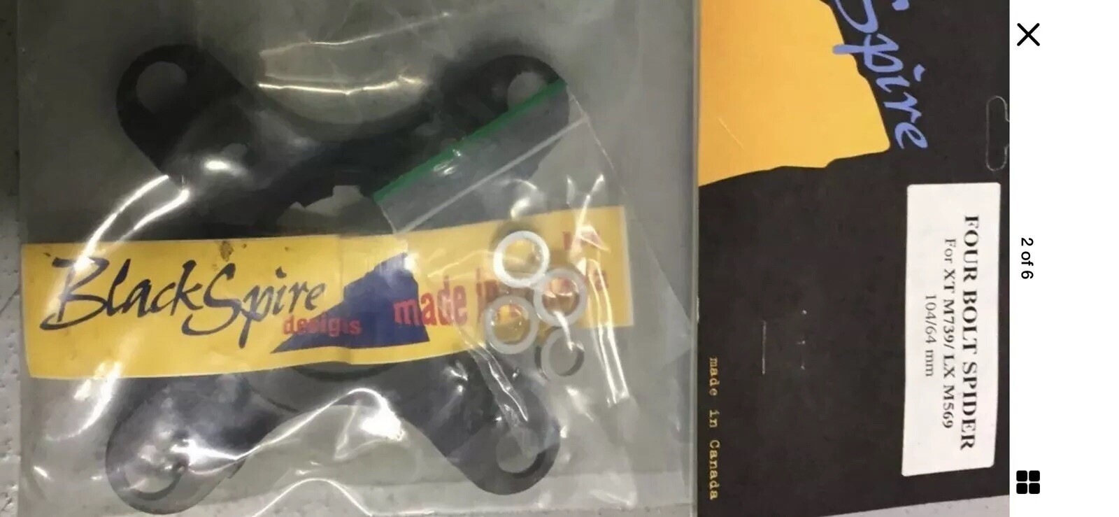 NOS Blackspire XT /LX 4 Bolt Spider 104/64 mm