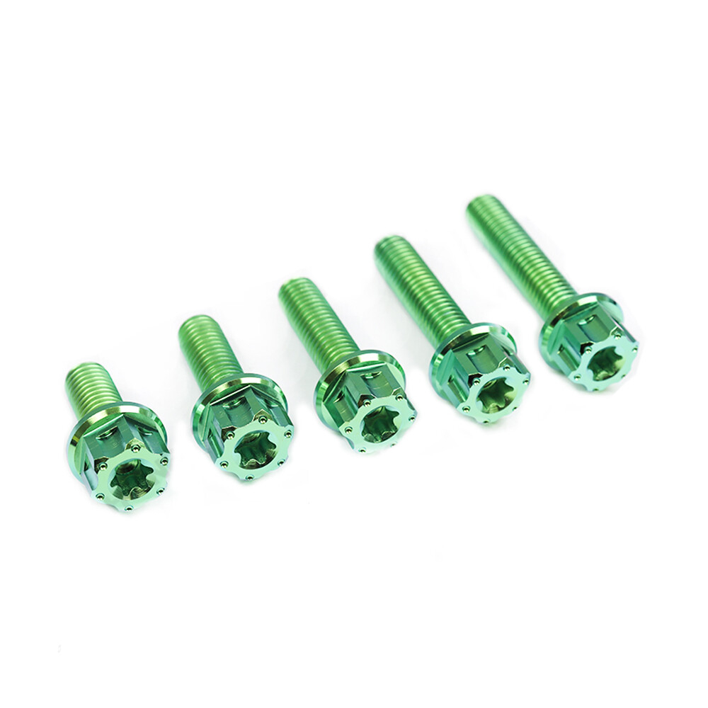 M8x20 25 30 35 40 45 50 55 60mm Titanium Screws Flange Ti Bolts Bicycle Fastener