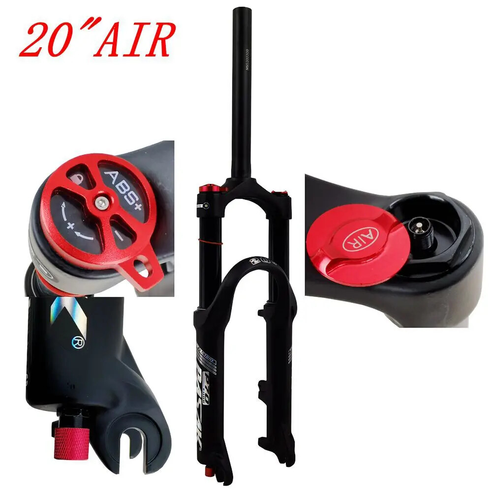 20 24 Inch Mountain Bike Front Fork Air Fork Disc Brake 100mm QR Bicycle Froks