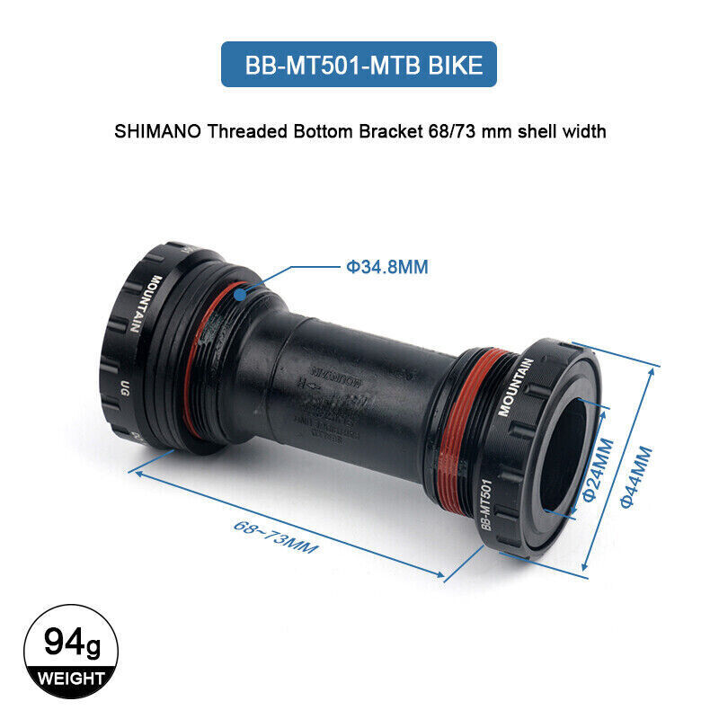 Shimano Deore Bottom Bracket Threaded press-in mountain 68/73mm MT500 BB-MT500
