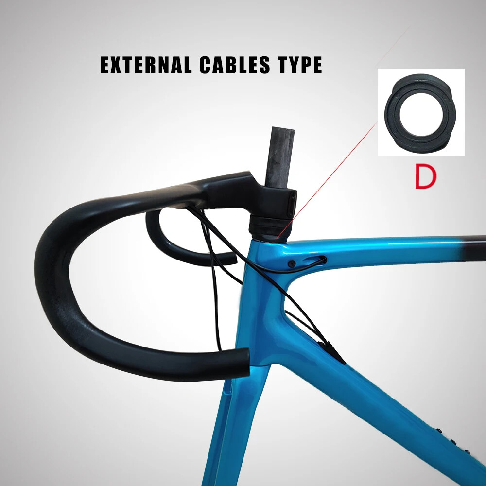 Road Bicycle Internal Routing Cable Integrated Handlebars with Computer Mounts