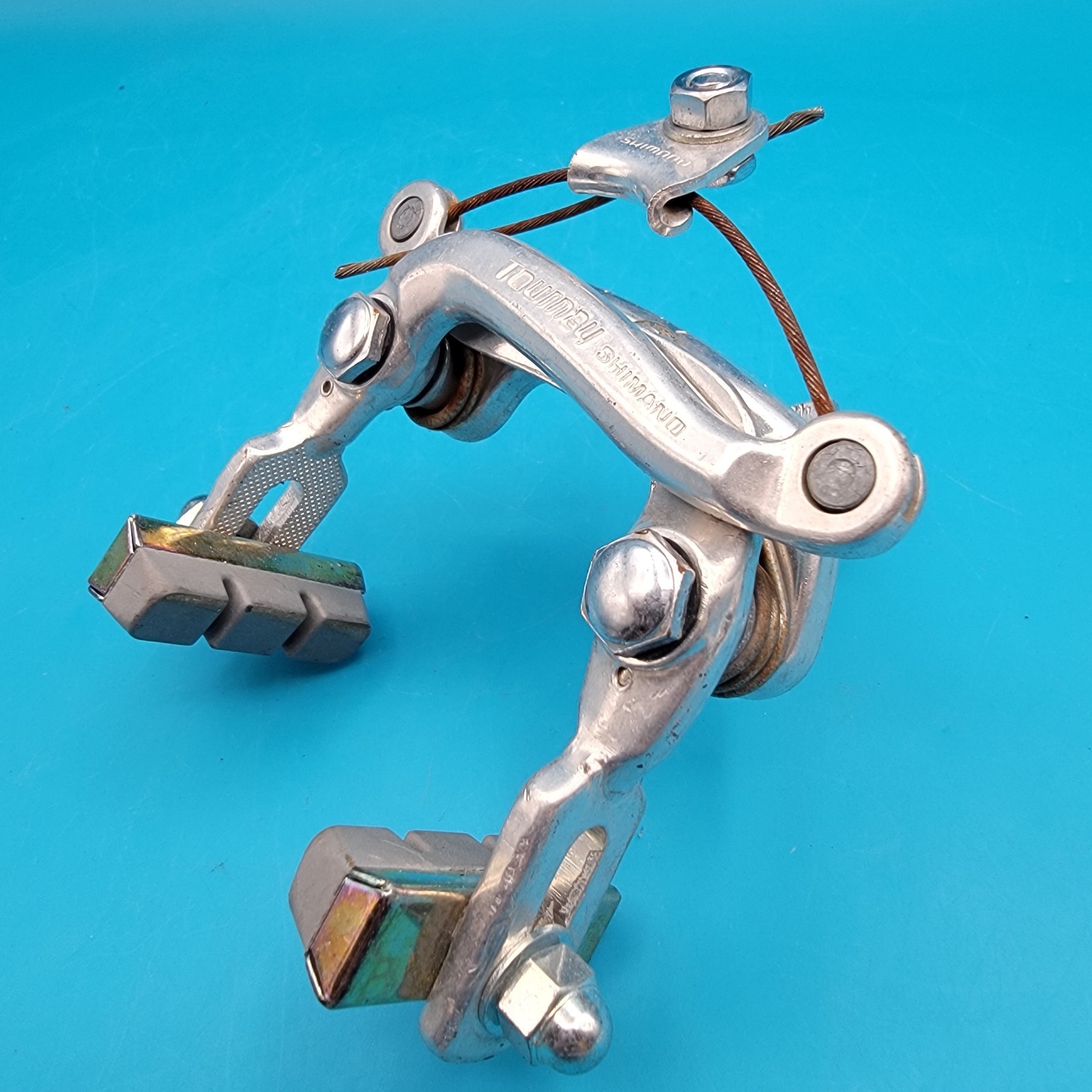 Vintage Shimano Tourney Center Pull Caliper Brake Set Road Bike Rim Brakes e4