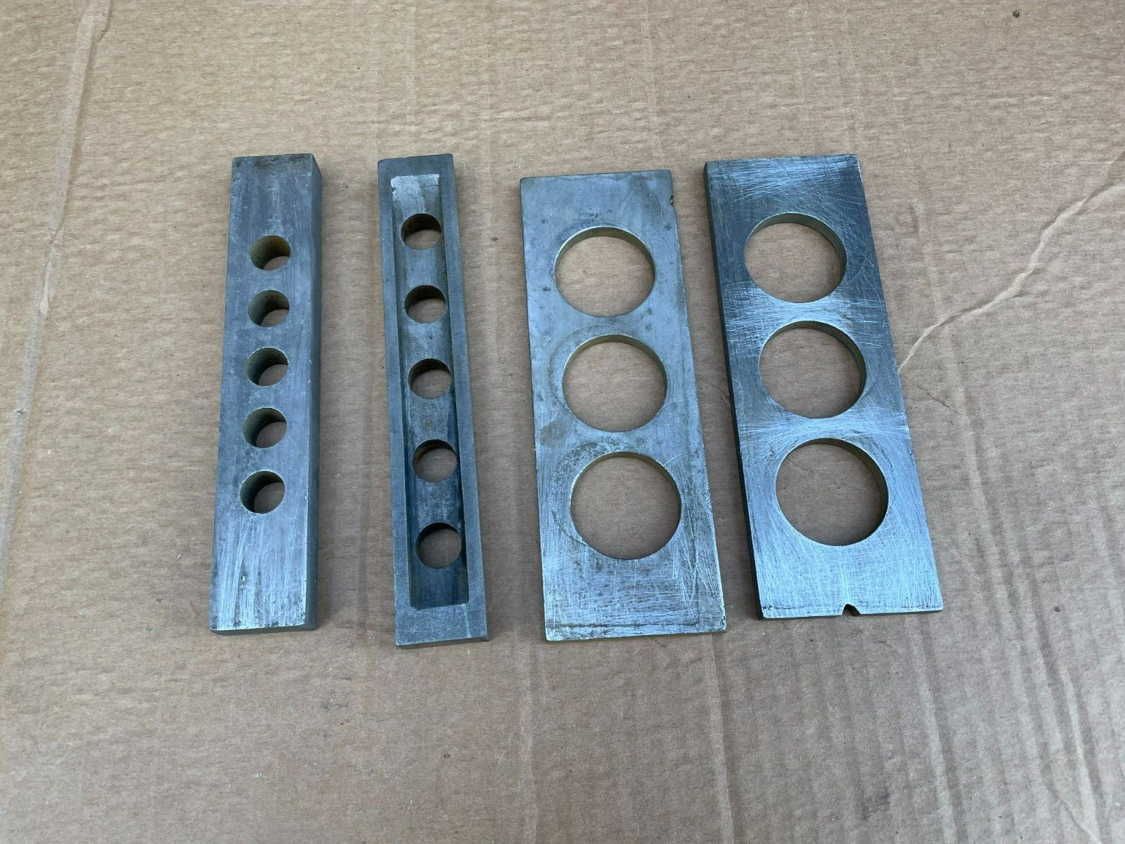 Precision Steel Flat Bar, 2 Bars w/ 6 Holes , & 2 Bars w/ 3 Holes Each(4 PK)