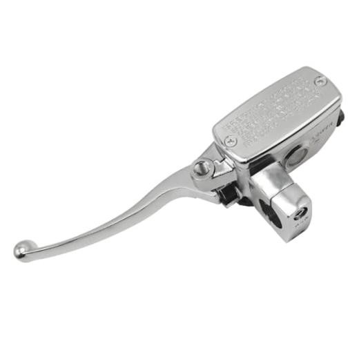 Universal 1″ 25mm Motorcycle Brake Master Cylinder Lever – Chrome Handle – Left