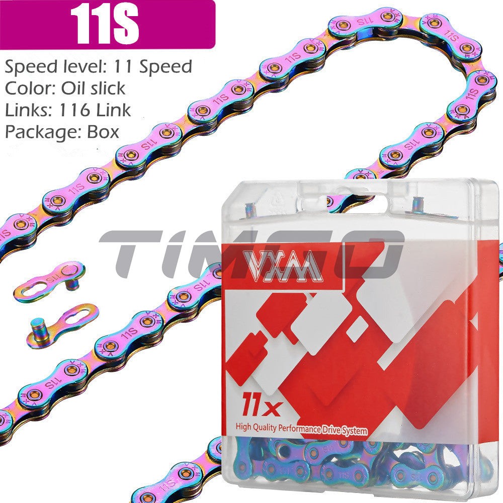 VXM 6/7/8/9/10/11 Speed Oil Slick Colorful Plating Anit-Rush Chain Master Link