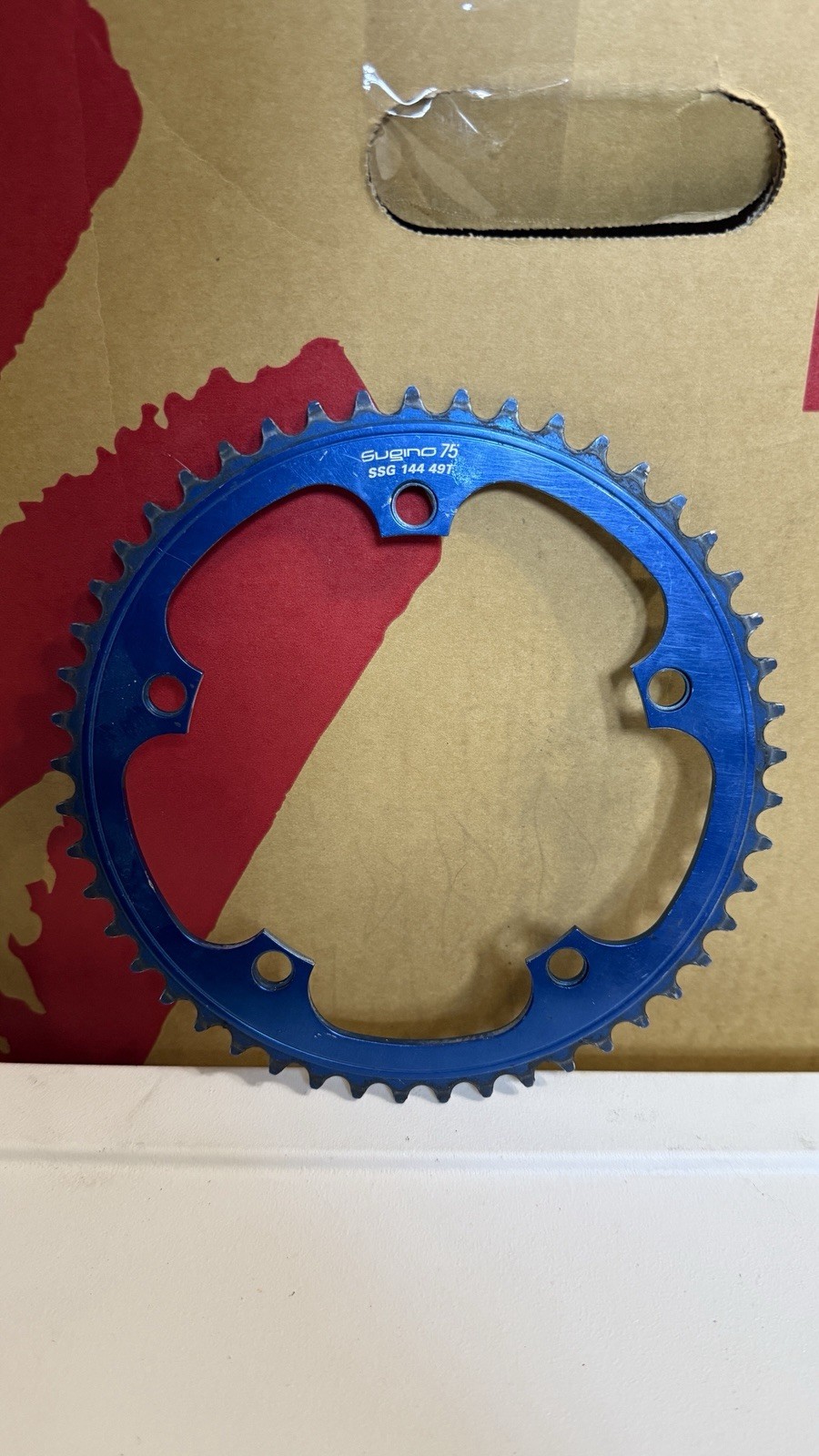 Sugino 75 NJS BLUE Track 49t Chainring 144bcd Made In Japan