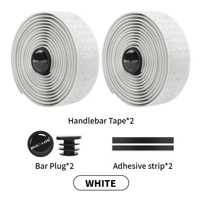 2pcs Road Bike Handlebar Tape Anti-Slip Waterproof PU EVA Wrap Set – NEW