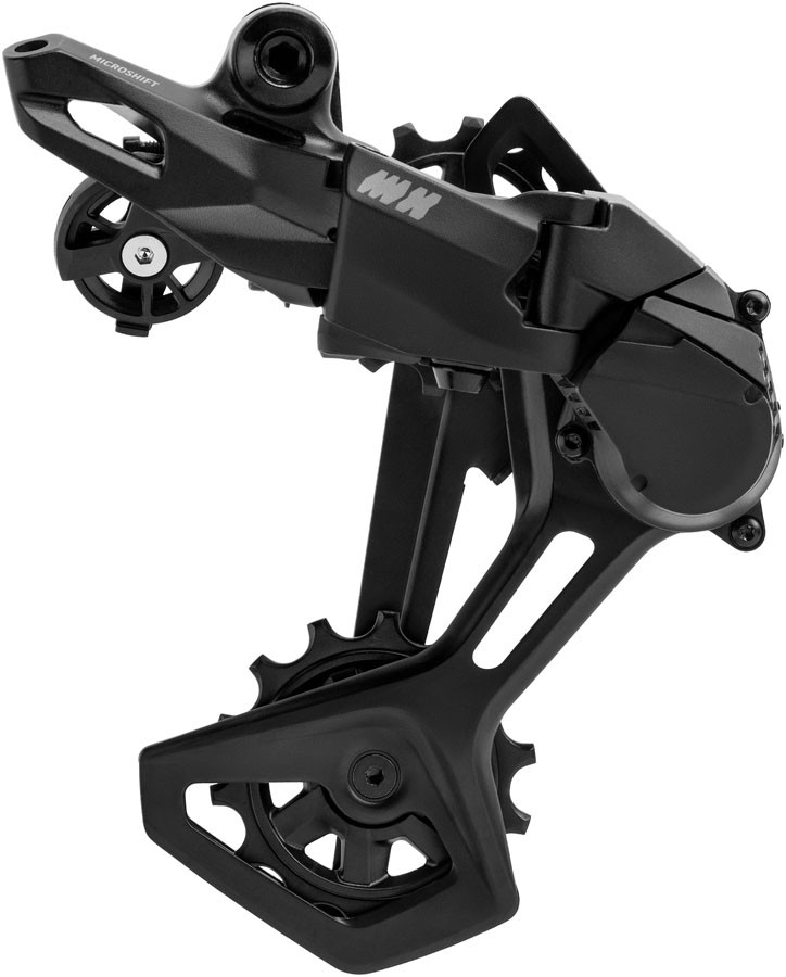 microSHIFT Advent MX Rear Derailleur – 10/11-Speed, Clutched, Steel Medium