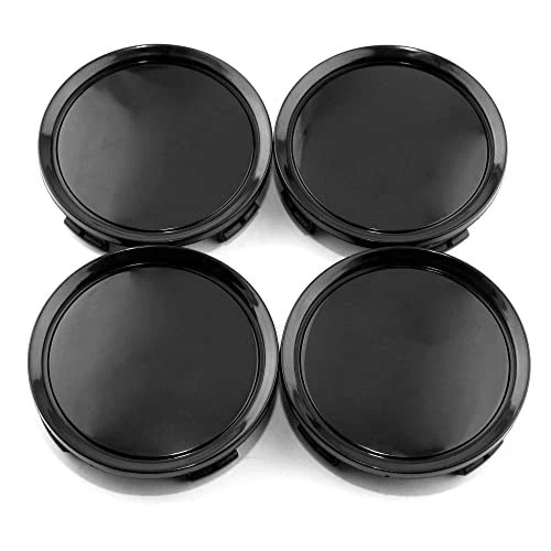4PCS 74mm Wheel Center Caps Center Cap OD:74mm/2.91in, ID:69.46mm/2.74in Black