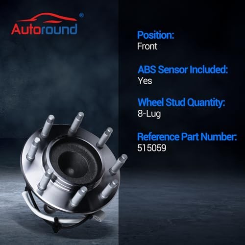 515059 Front Wheel Bearing and Hub Assembly Fit for 2003-2017 Chevy Express