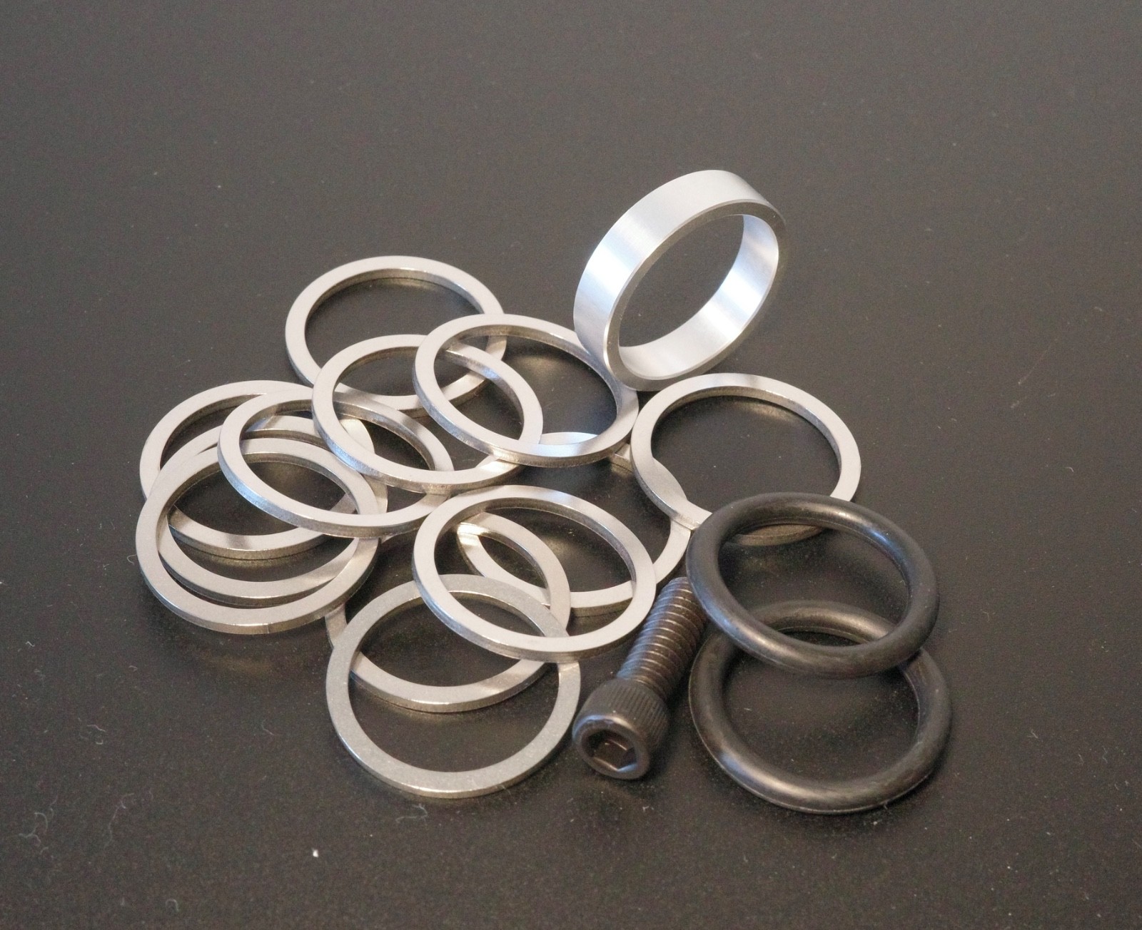 Bullseye crank shims & spacer hardware set – accurate reproduction. Retro MTB