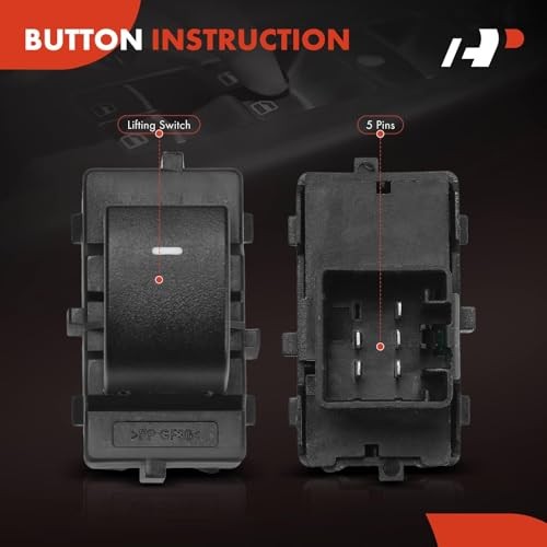 Front Right or Rear Side Power Window Switch | Compatible with Ford F-250