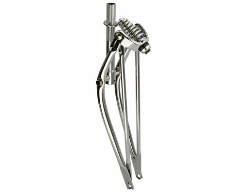 GENUINE VINTAGE LOWRIDER 24″ STEEL CLASSIC BICYCLE SPRING FORK 1 INCH IN CHROME.