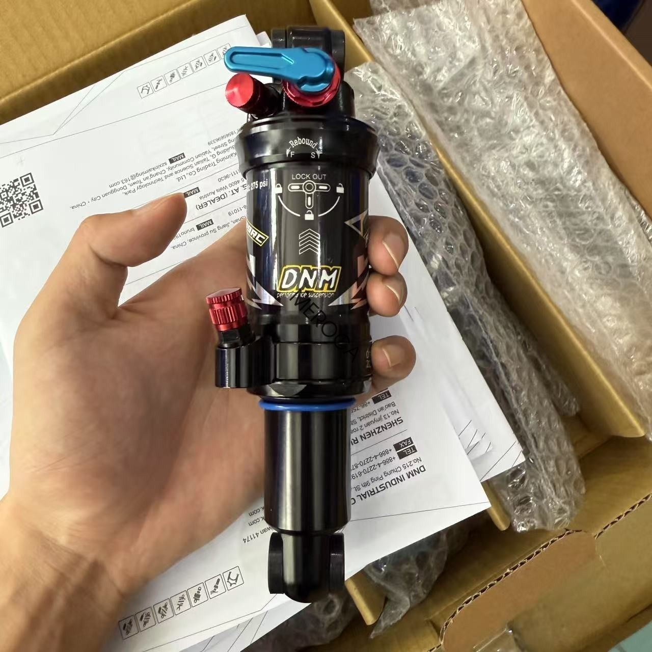 DNM Dual Air Shock Mountain Bike Bicycle Suspension Rear Shock 165/190/200mm MTB