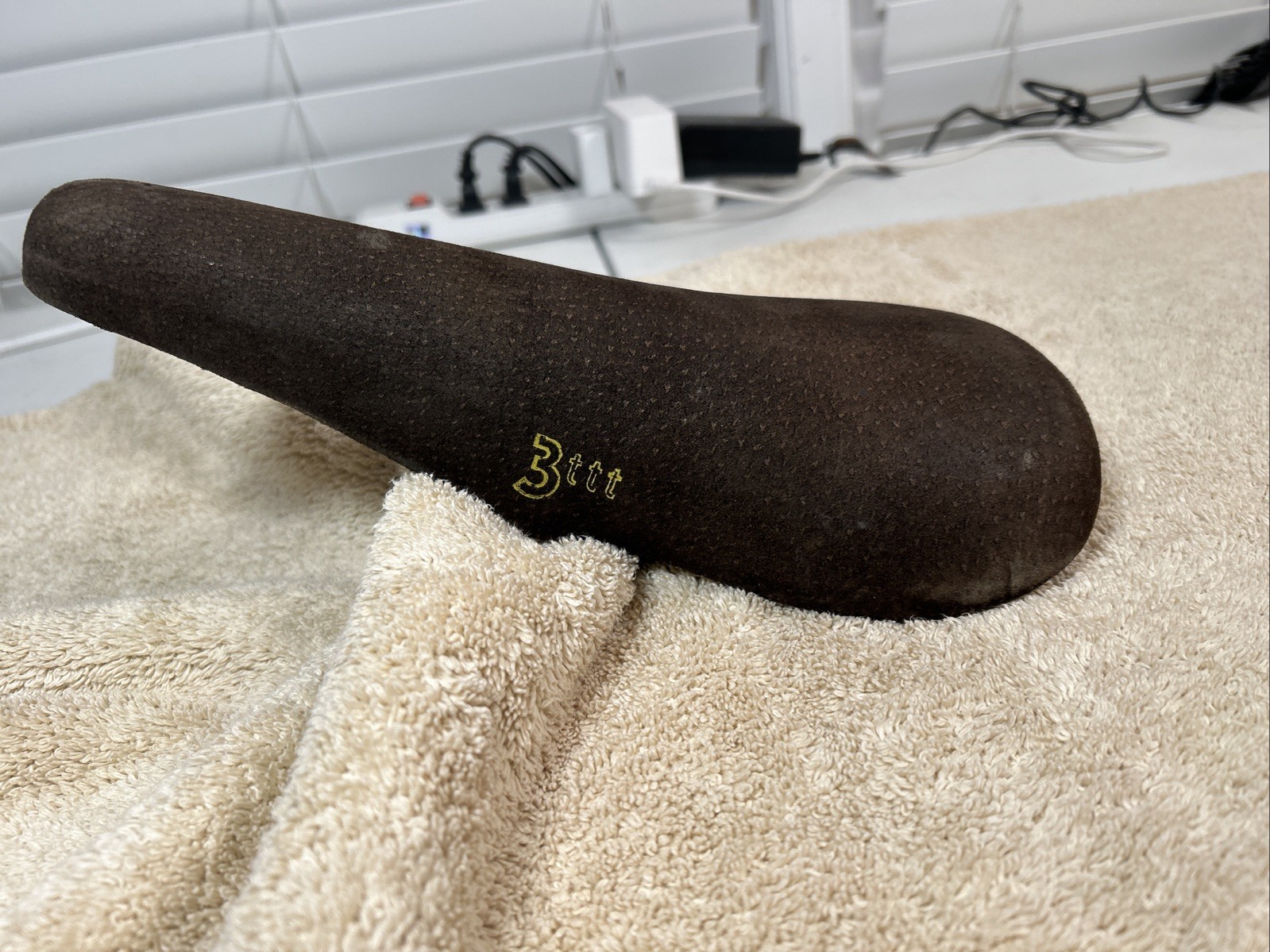 3TTT Criterium 78 Brown Suede Padded Saddle Road Bike NOS Vintage 70s