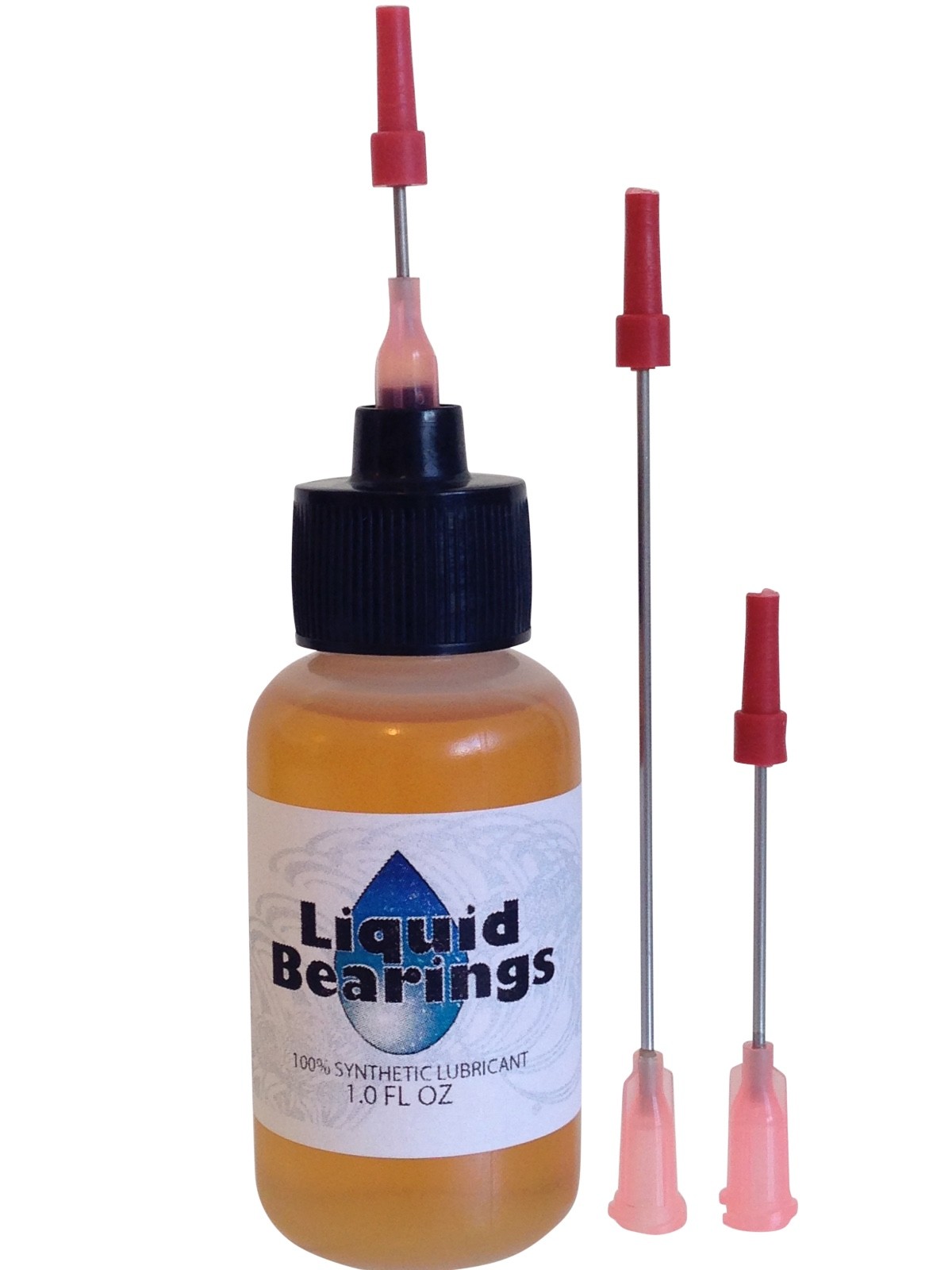 Liquid Bearings 100%-synthetic oil w/XL needle for road bike chains & chain ring