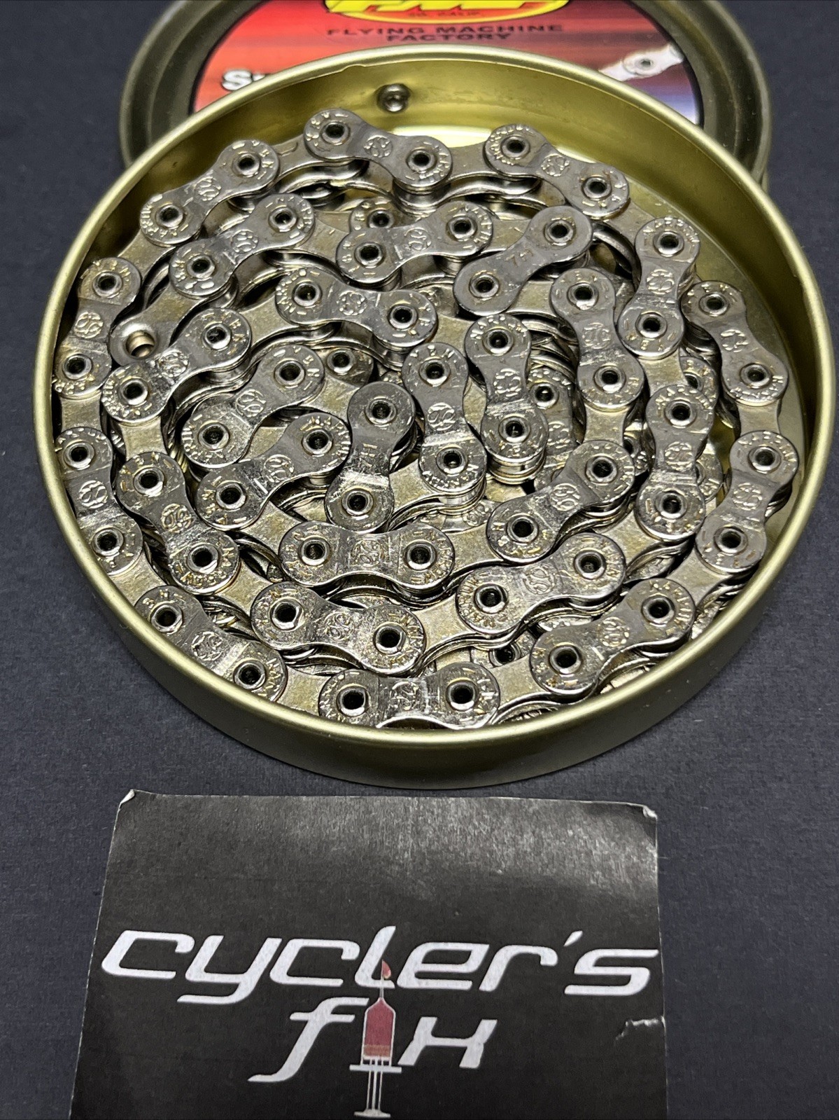 FMF Tin 1/2 x 3/32 x 116 Link Super Light Hollow Pin Bmx Racing Chain Gt Haro SE